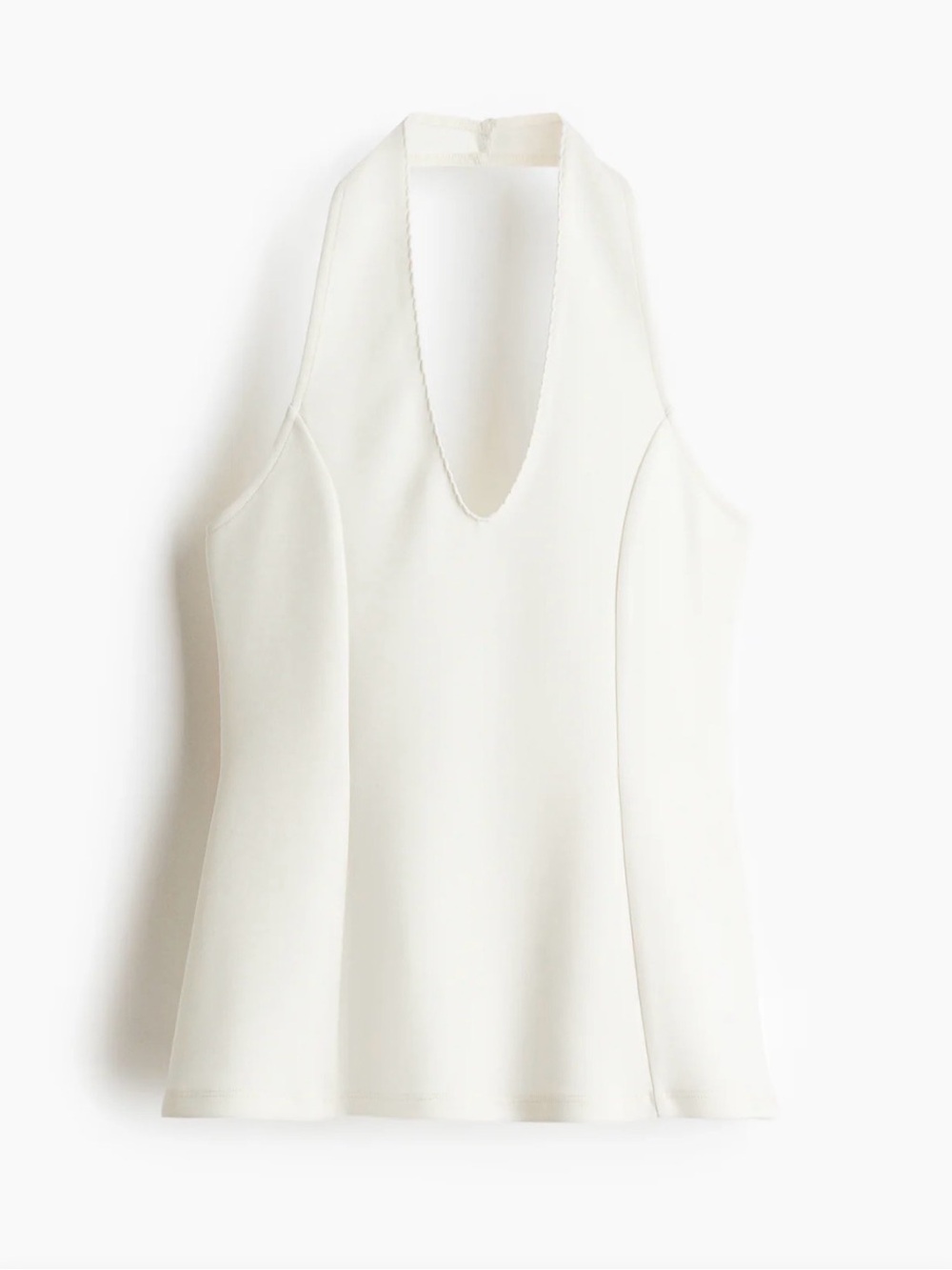 H&M White Halter Neck Women's Top